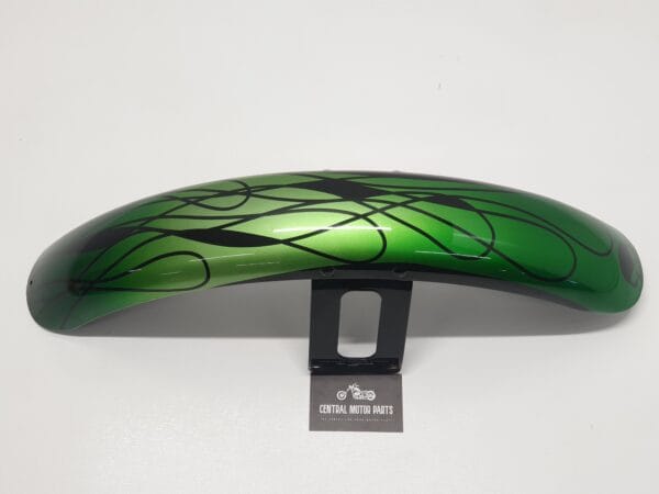 Custom Groen-Zwart Voorspatbord FXS(TBI) - FX(D)WG Skull 59924-80 - Afbeelding 2