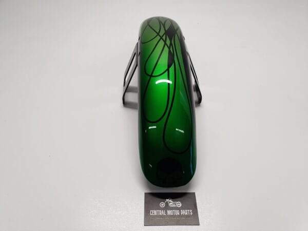 Custom Groen-Zwart Voorspatbord FXS(TBI) - FX(D)WG Skull 59924-80 - Afbeelding 3