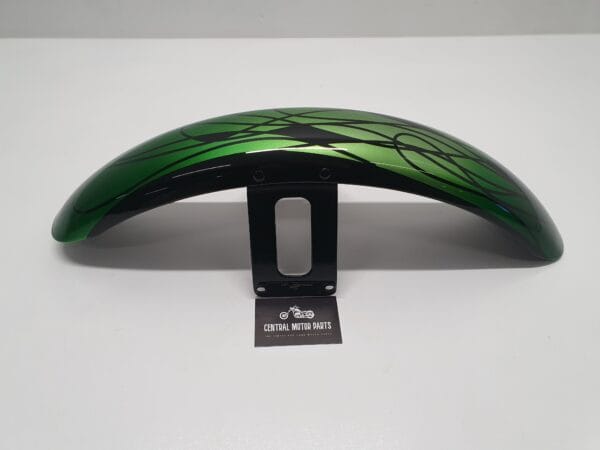 Custom Groen-Zwart Voorspatbord FXS(TBI) - FX(D)WG Skull 59924-80 - Afbeelding 4