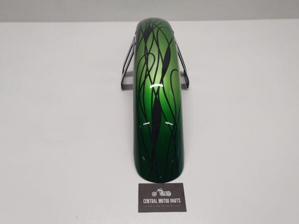 Custom Groen-Zwart Voorspatbord FXS(TBI) - FX(D)WG Skull 59924-80 - Afbeelding 5