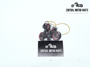 Acryl ornament Kerstboom versiering Kerstman Biker 4