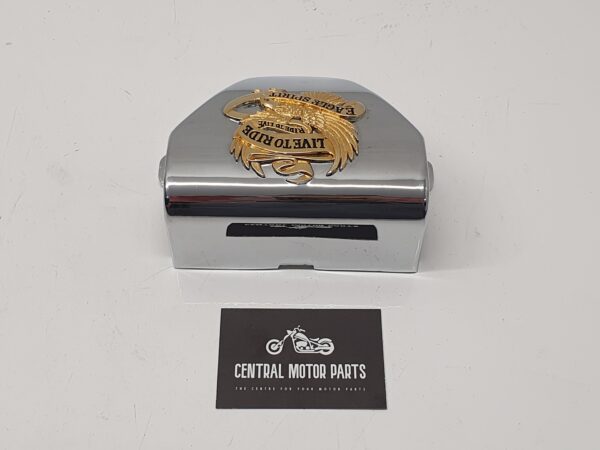 Live to Ride stuur clamp cover Softail Chroom