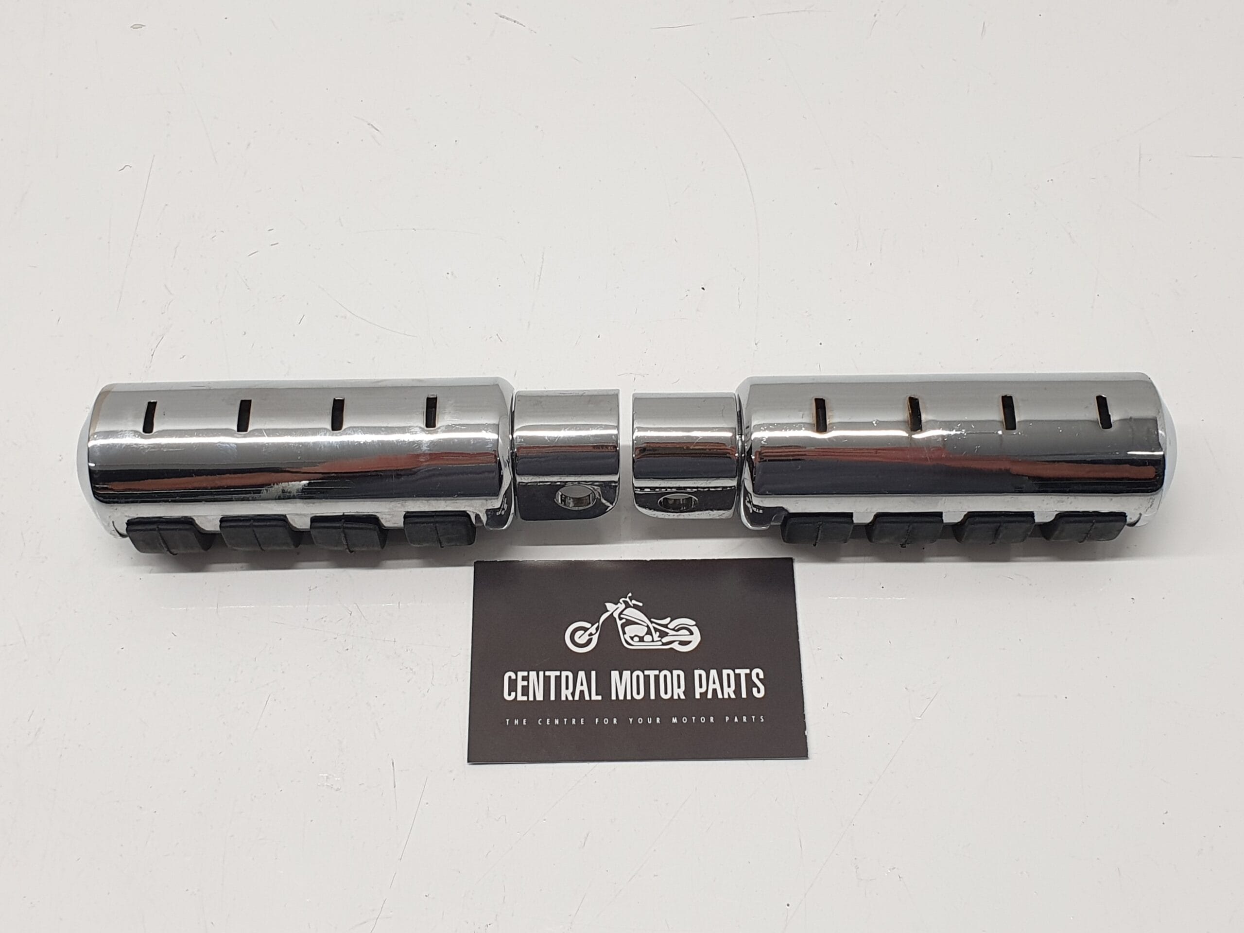 Chromen Driver steps met rubberen grips