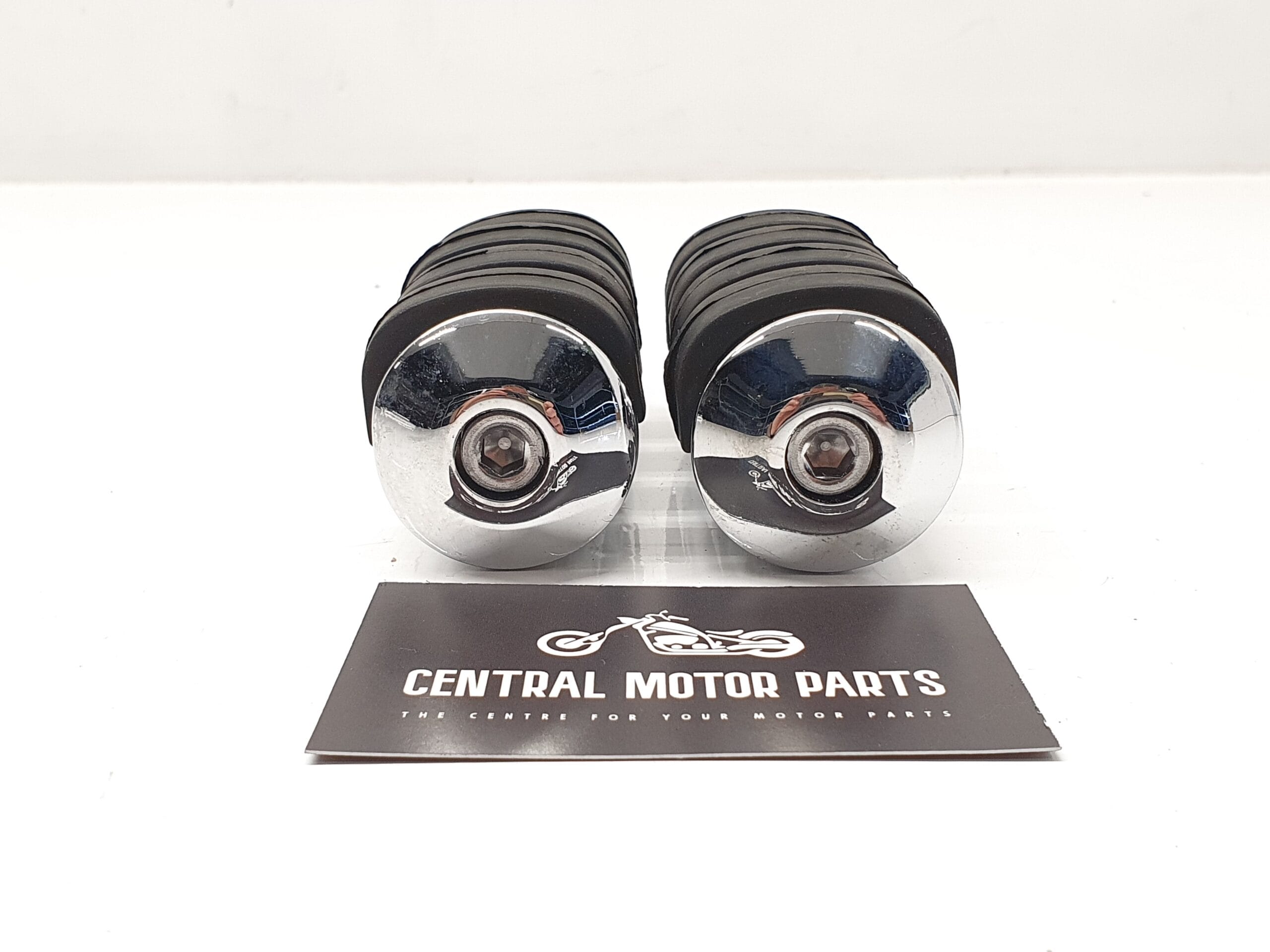 Chromen Driver steps met rubberen grips