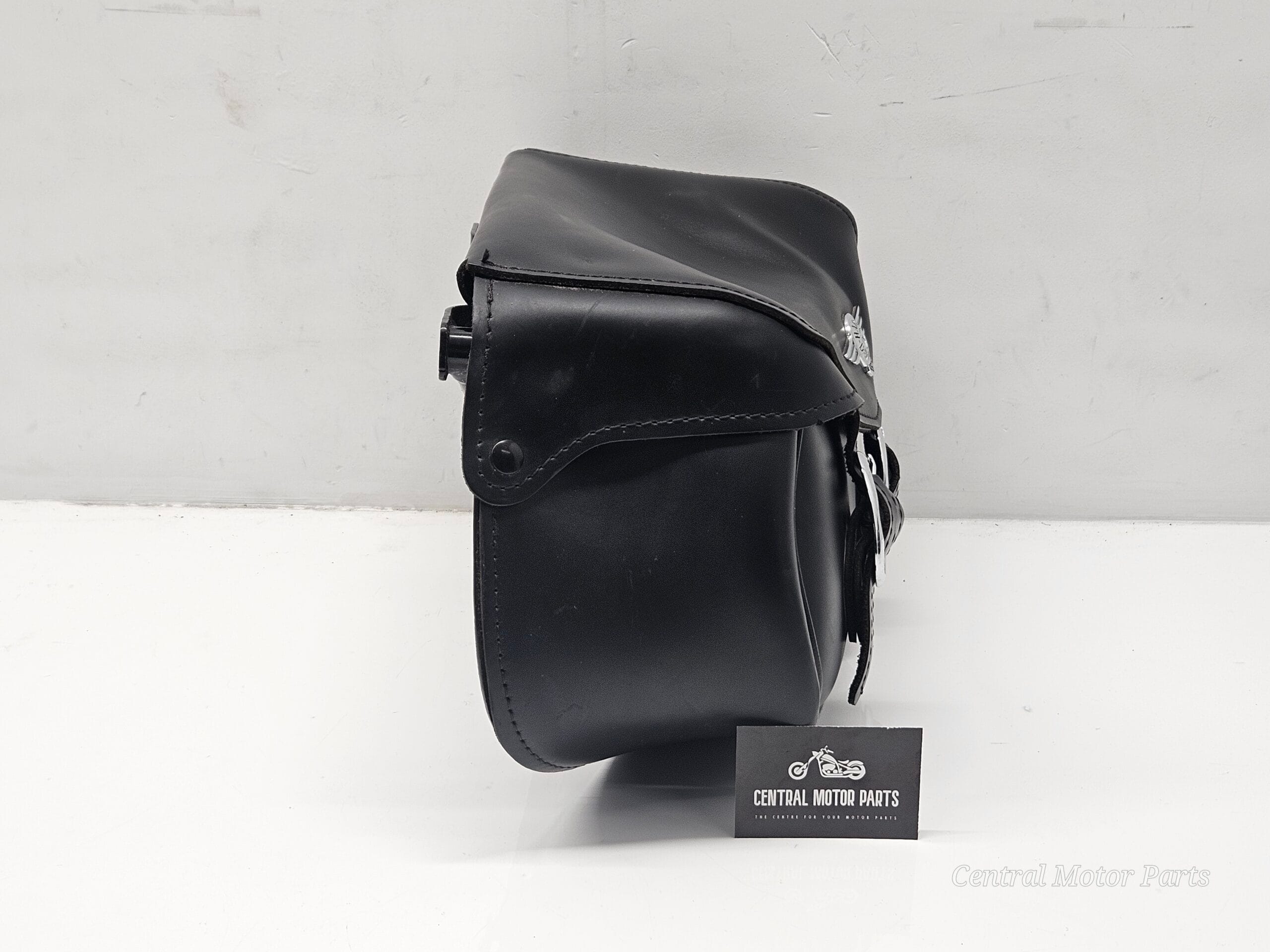ORLETANOS Hulk Bagagetas, zwart en oranje, compatibel met Harley Davidson Softail Heritage Breakout Fat Bob Street Bob, sterframe, HD, leren frametas