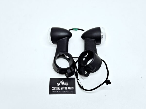 Zwarte knipperlichten voorkant Sportster S 2021-up – 67801126 + 67801007