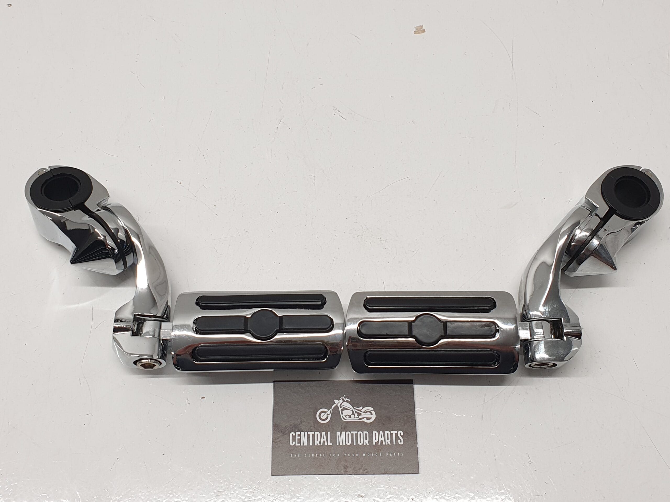 Foot Pegs for Motorcycles, Adjustable Height Footrest Clamp Extension Bracket Extension Brackets for Highway Pegs 360° Adjustable Robust Extension Bracket for Footrest for
