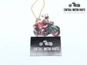 Acryl ornament Kerstboom versiering Kerstman Biker 2