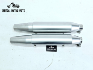 Slip ons Softail 2007-2017 Satin chrome – 64900414 + 64900415