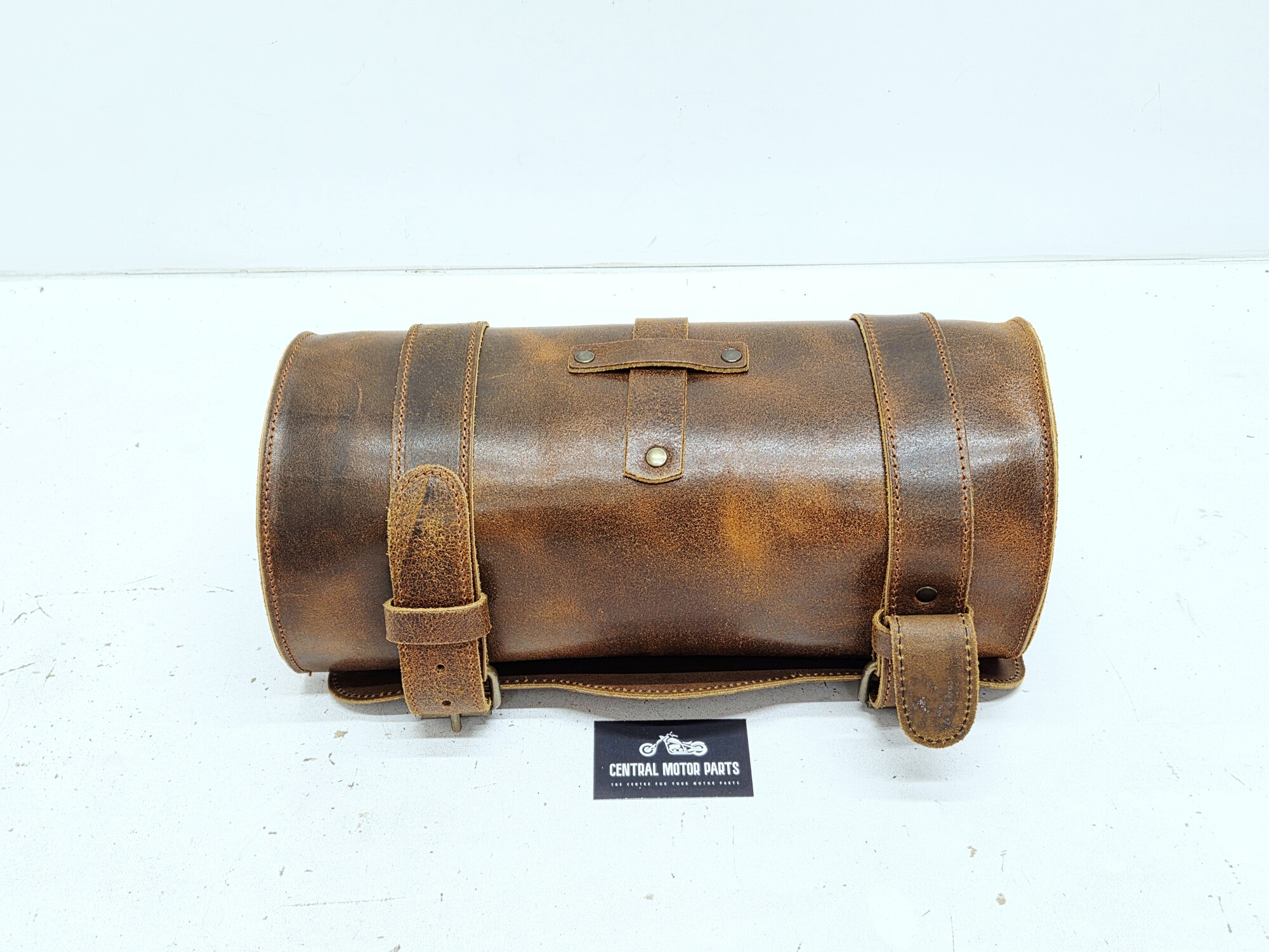 Leather Luggage bag Braun 15 Liter