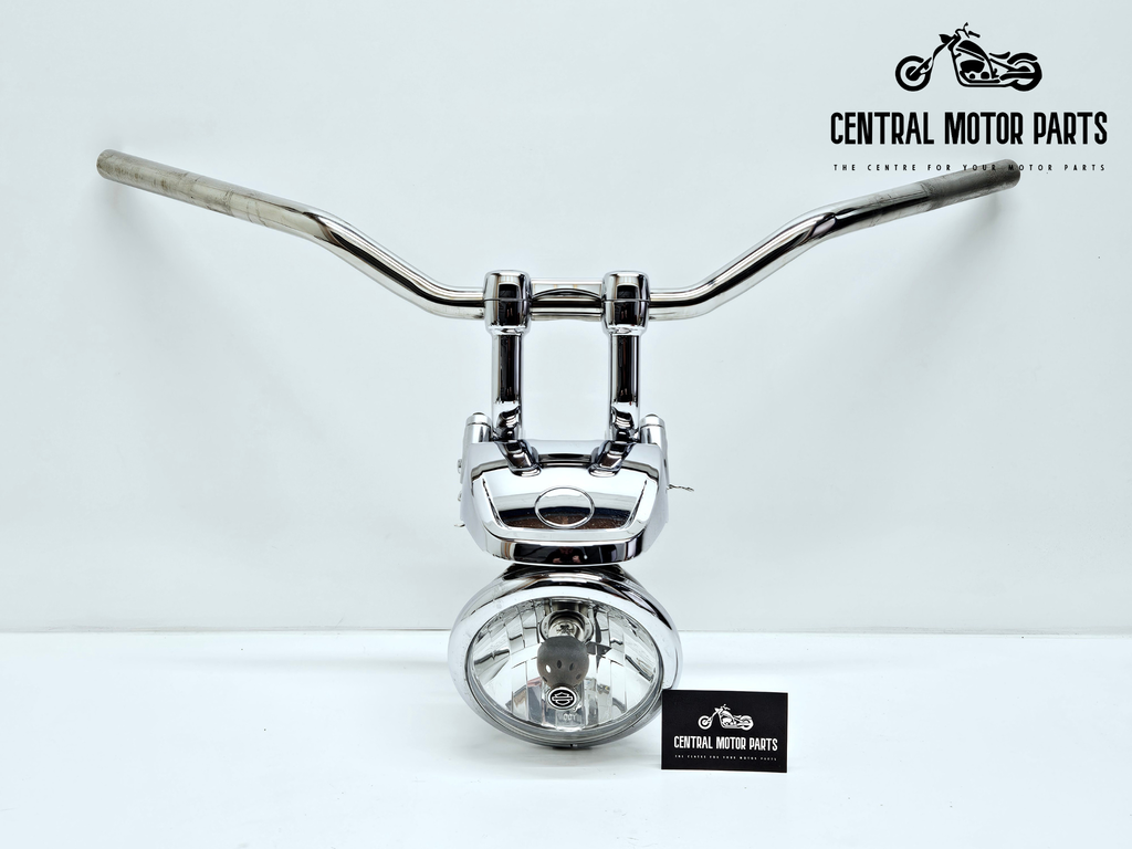 Handlebar Assembly chrome Dyna Low Rider 2014-2017 – 55800233 + 55900064 + 55900065
