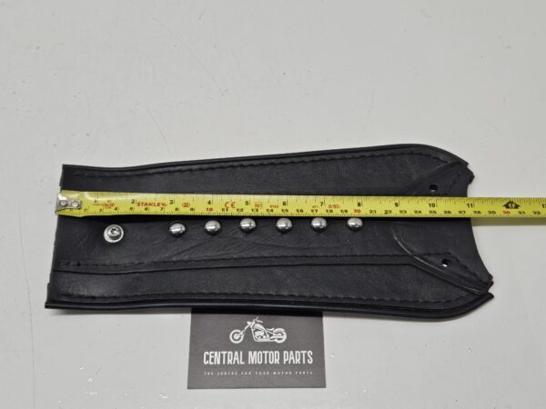 Softail Slim zwarte leren Tank Bib