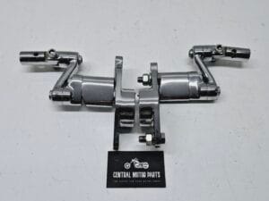 Verstelbare chromen Passagier steps Touring tot 2014