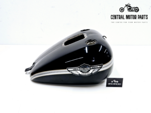 Benzine tank Vivid Black Anniversary Softail 2000-2007 Injectie – 62180-00 + 62198-03