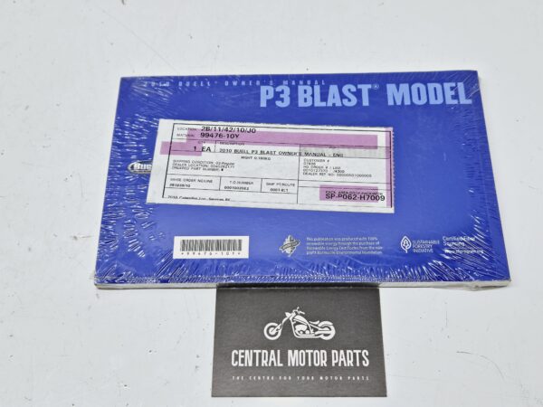 2010 Buell P3 Blast Owner’s Manual – 99476-10