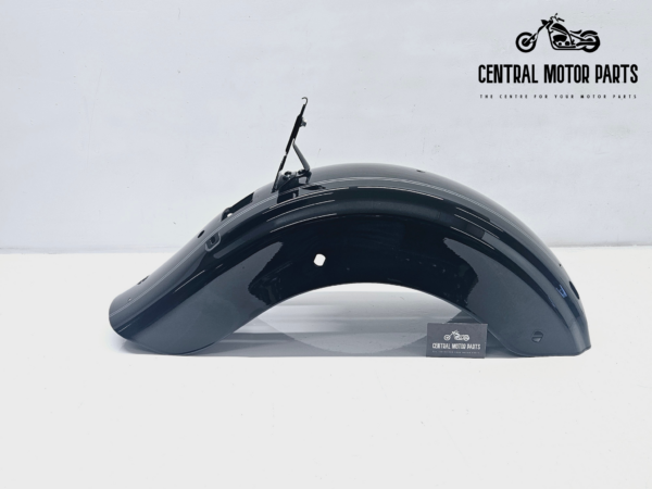 Spatbord achterkant Vivid Black + stripe Touring 2009-2023 – 58702-09