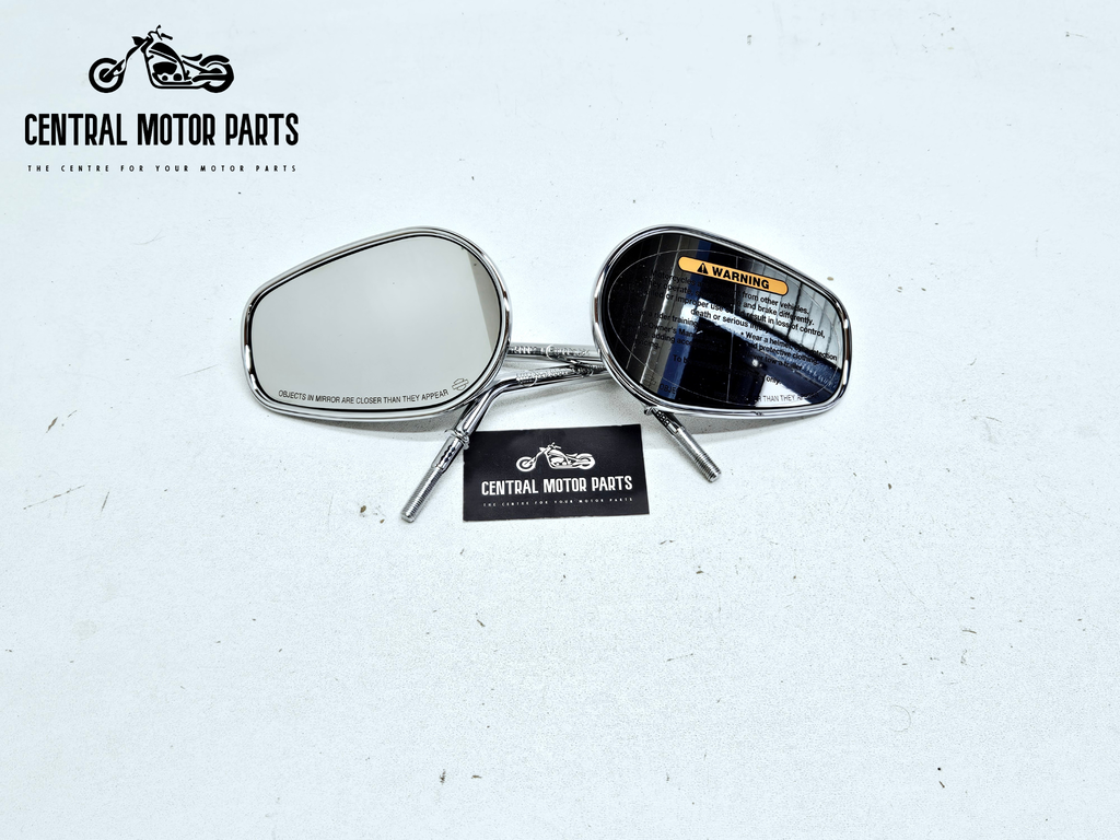 Short Stem Tapered chrome mirrors – 92022-03