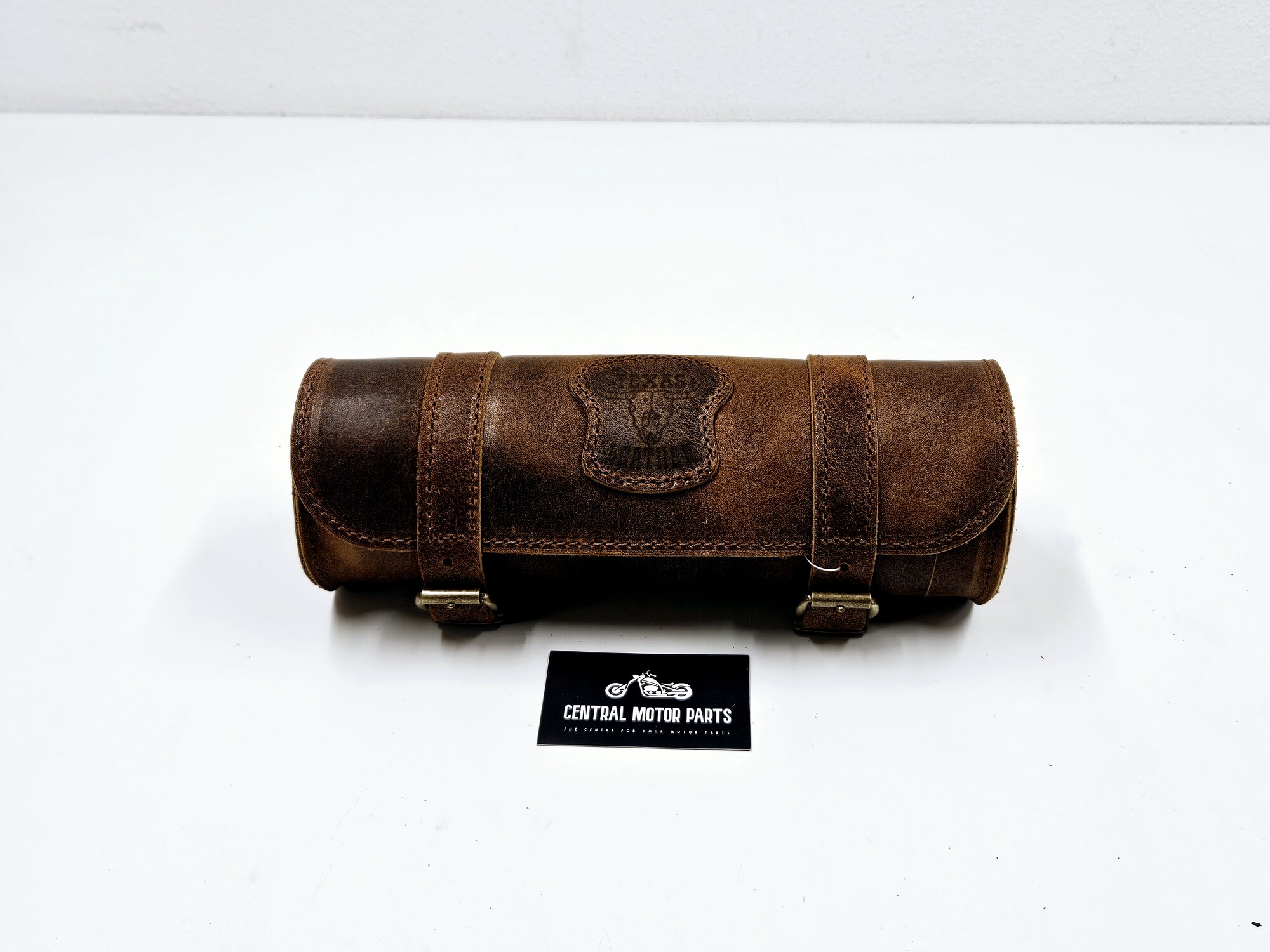 Bruin lederen Gereedschaps rol met messing gespen 3.5 Liter – 756976