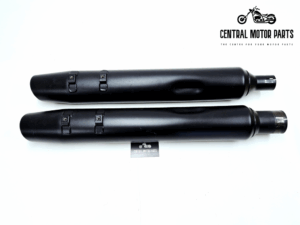 Zwarte Uitlaat Dempers Touring 2017-up Slashed Down – 64900769 + 64900770