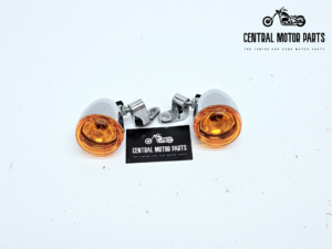 Chromen Knipperlichten voorkant voor Dyna - 67013-04 + 67019-04 + 68975-00