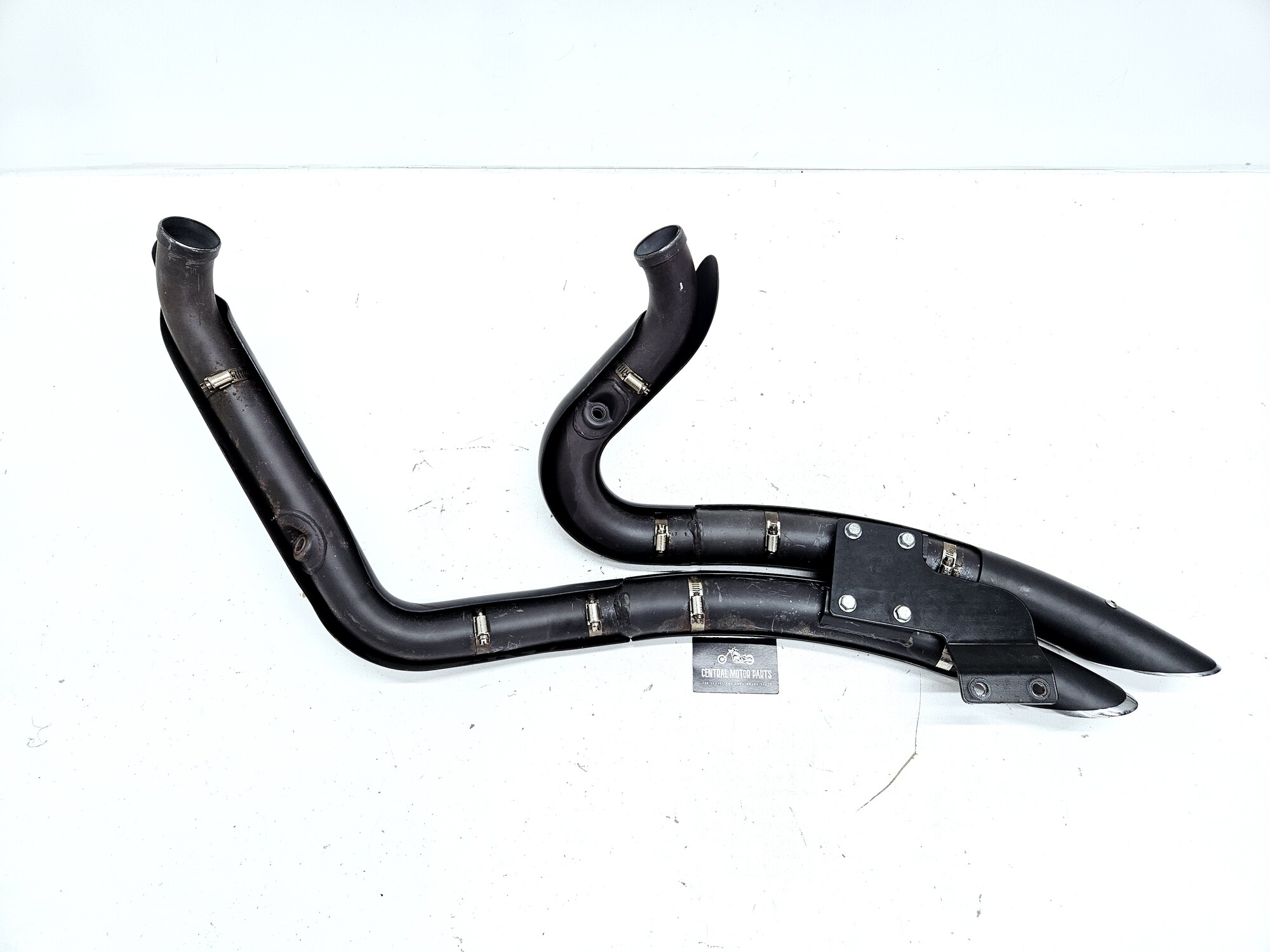 Black Big Radius Exhaust vance and Hines Softail 1986-2017 – 46079