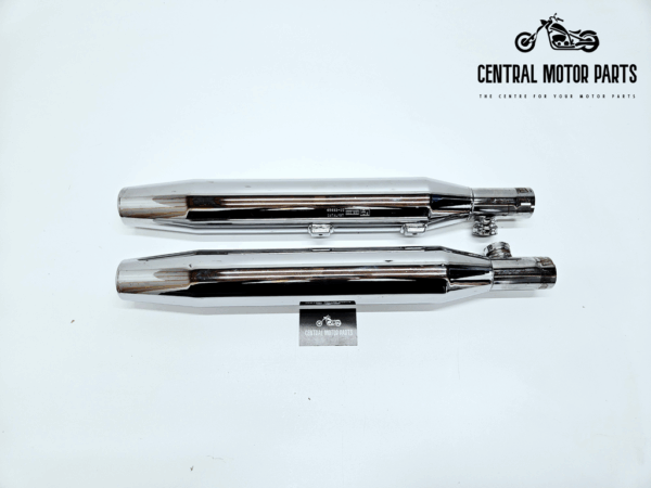 Slip ons Softail 2000-2003 chroom – 65682-00 + 65685-00