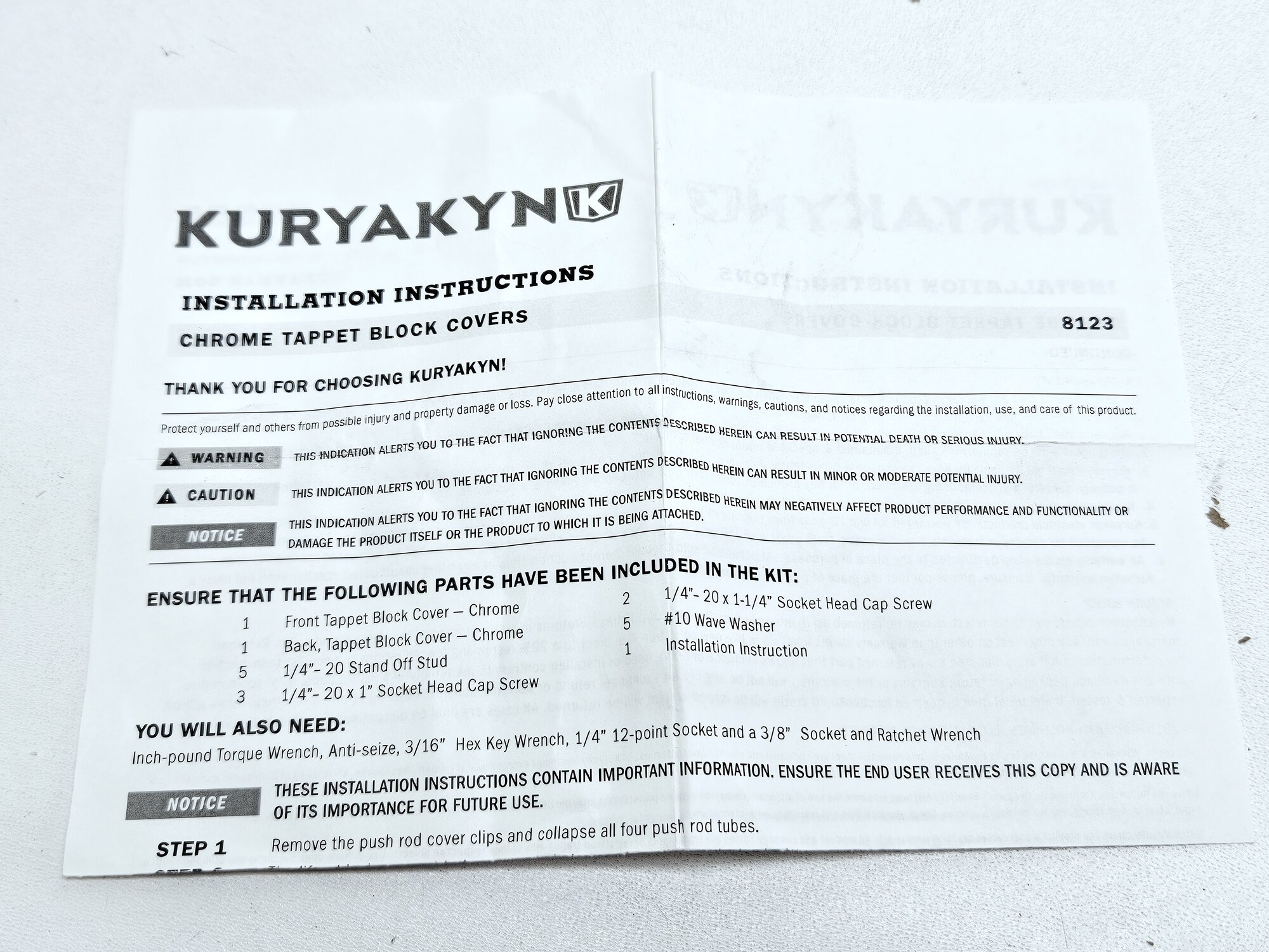 Kuryakyn Tappet Block covers Chrome Big Twin 1984-1999 – 8123